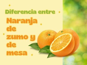 Diferencia entre naranja de zumo y de...